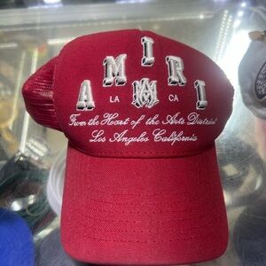 AMIRI Burgundy Mesh Cap